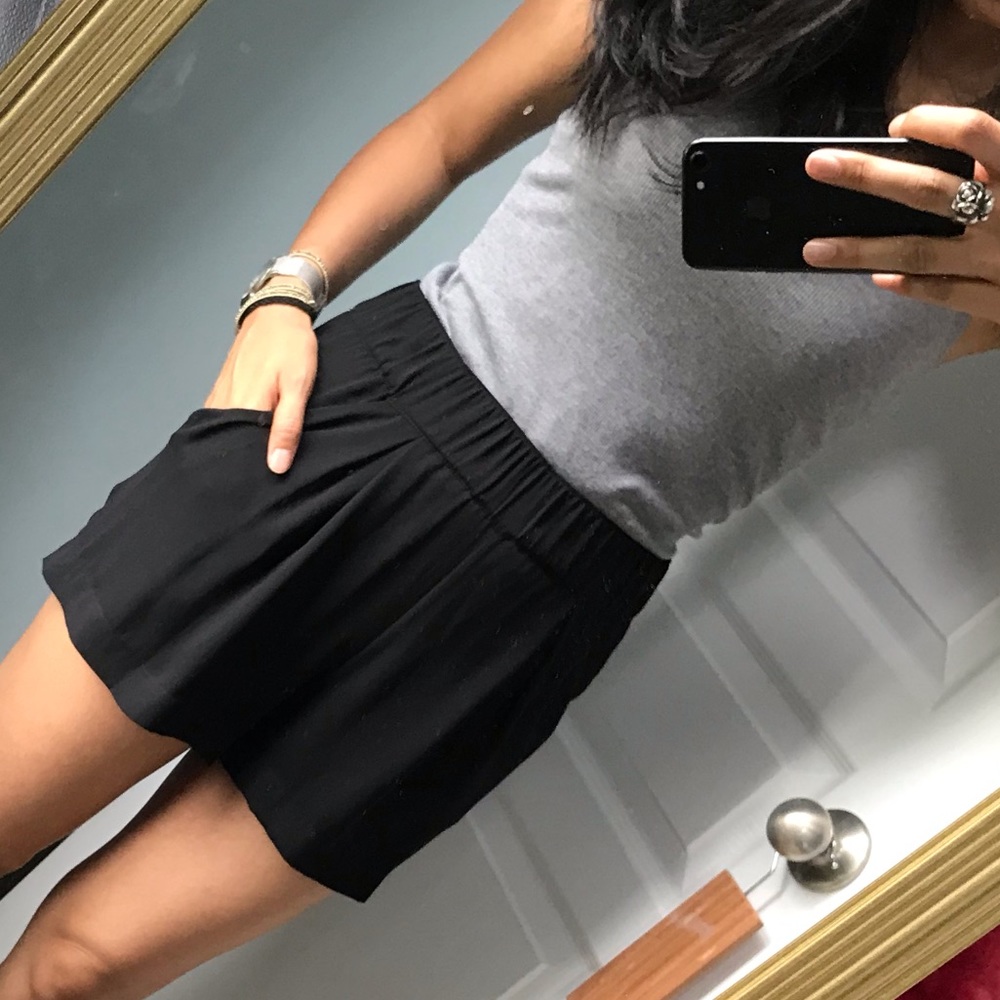 BCBG MaxAzria High Waisted Black Shorts S